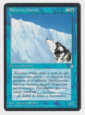 Signed Portuguese Glacial Wall Proof LP Ice Age Artist Dameon Willich MTG AP! - Image 1 of 2