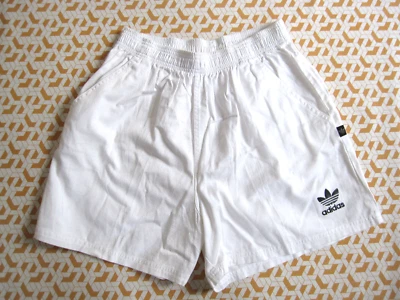 Short Adidas trefoil Blanc 100 % coton Rugby vintage Homme - 46 / L - Photo 1/4