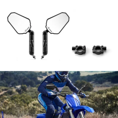 Espejos retrovisores 7/8" montaje abrazadera para Suzuki Intruder 600 700 800 Savage C109R Foto 1 de 4