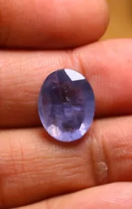 Iolith Edelstein, ovale Form Facettschliff lose blauer Iolith Naturstein 7,10 kt - Bild 1 von 3