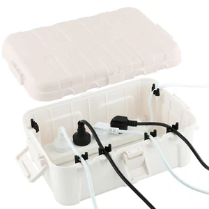 RESTMO Outdoor Waterproof Extension Lead Box, Weatherproof Extension Cord Cov... - Picture 1 of 2