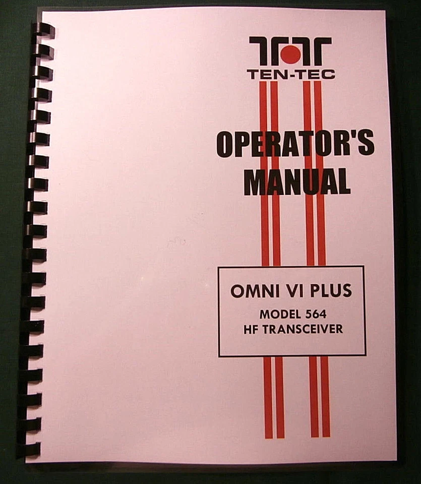 Tentec Omni VI Plus Model 564 Operator's Manual, comb bound & protective covers - Image 1 of 1