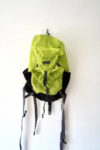 Patagonia Lightweight Travel Tote Pack Backpack Packable Green Black Hiking Bag - Picture 1 of 8
