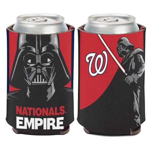 Washington Nationals Darth Vader Can Cooler 12 oz. Star Wars Koozie Cover