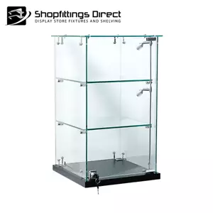 Small Glass Display Cabinet Case Counter Top LED light option SGC356 - Picture 1 of 5