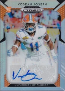 2019 Panini Prizm Draft Picks Silver Prizm #186 - Vosean Joseph Rookie Auto - Picture 1 of 2