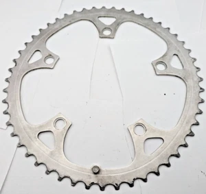 SHIMANO BIOPACE 52 TOOTH 52T CHAINRING 130MM BCD SILVER 5-ARM ALUMINUM - Picture 1 of 6