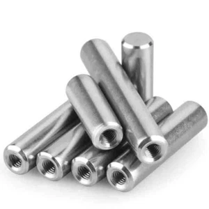 Female Thread Dowel Pins M4 M5 M6 M8 M10 M12 Parallel Pins A2 Stainless Steel - Picture 1 of 5