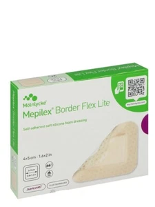 Mepilex Border Flex Lite 4 x 5 cm, 10 pcs. Soft silicone foam dressing - Picture 1 of 1