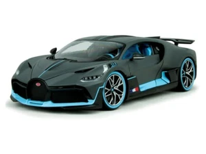 Bugatti Divo Matt Gray w/ Blue Diecast 1:18 Scale Model Car - Bburago 11045GRY - Picture 1 of 1