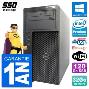 Pc Tour Dell Precision T1650 Mt Pentium G2020 Ram 32Go Ssd 120Go Windows 10 Wifi - Imagen 1 de 8