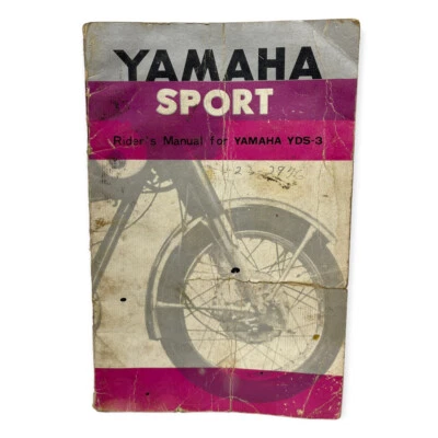 MANUAL DE MOTOCICLETAS YAMAHA Sport YDS-3 OEM propietario YDS3 Foto 1 de 4