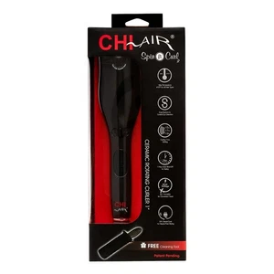CHI Spin N Curl 1” Ceramic Rotating Curler Black - Picture 1 of 1