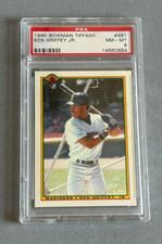 1990 Bowman Tiffany #481 Ken Griffey Jr. PSA 8 NM - MT Seattle Mariners