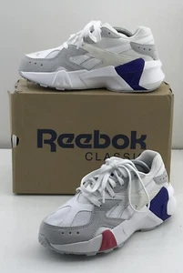 Reebok Aztrek Double 93 (DV5737) Blanco Gris Rojo Azul Unisex Niños Talla EE. UU. 4,5 NUEVO EN CAJA - Imagen 1 de 8
