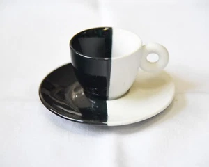 illy collection 2002 Espressotasse/Untertasse Jannis Kounellis - SEHR SELTEN - PREISSENKUNG - Bild 1 von 4