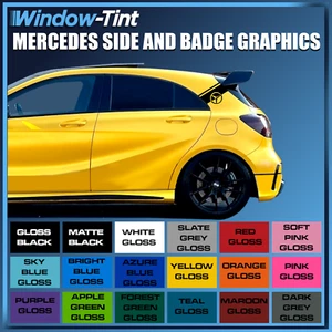 SIDE STRIPE FOR MERCEDES BENZ W176 AMG A B C CLASS VINYL STICKER BADGE DECALS - Picture 1 of 19