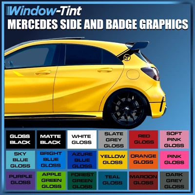 Raya Lateral Para MERCEDES Benz W176 AMG a B Clase C Pegatina Vinilo Insignia - Imagen 1 de 4