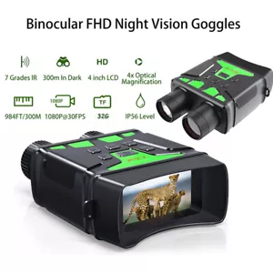 HD Night Vision Goggles 1080P Infrared IR Binoculars 850nm For Hunting +32GB TF - Picture 1 of 19