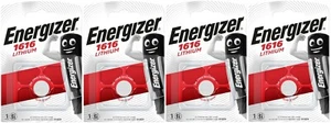 4x Energizer CR1616-C1 Litihium 3V Coin Cell CR 1616 Batteries (4 Batteries) - Picture 1 of 1