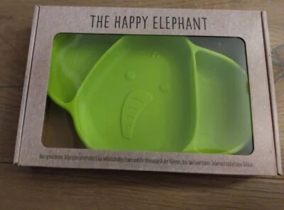 The Happy Elephant Grün Kinderteller  - Bild 1 von 2