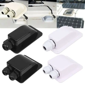 Ports Cable Entry Gland RV Roof Cable Box Solar Panel Terminal Block Case - Picture 1 of 16