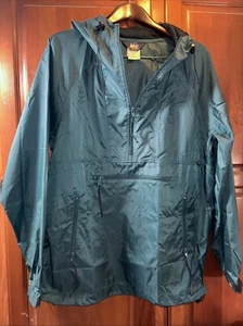 REI Packable Hoodie Jacke Unisex Windbreaker 1/2 Reißverschlusstaschen grün Gr. XL - Bild 1 von 3