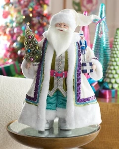 Neiman Marcus 19" helle Weihnachtsmann Figur mit Nussknacker & Flaschenbürste Baum - Bild 1 von 1