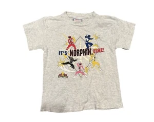 Vintage 90s Mighty Morphin Power Rangers Graphic Tee Shirt Size Youth large - Picture 1 of 4