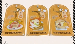 Sanrio Gudetama 10th Anniv Acrylic Keychain 3Pc Set Unopened - Picture 1 of 2