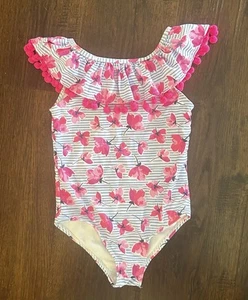 Nicole Miller New York girls one piece ruffle and Rick rack size 6x - Picture 1 of 5