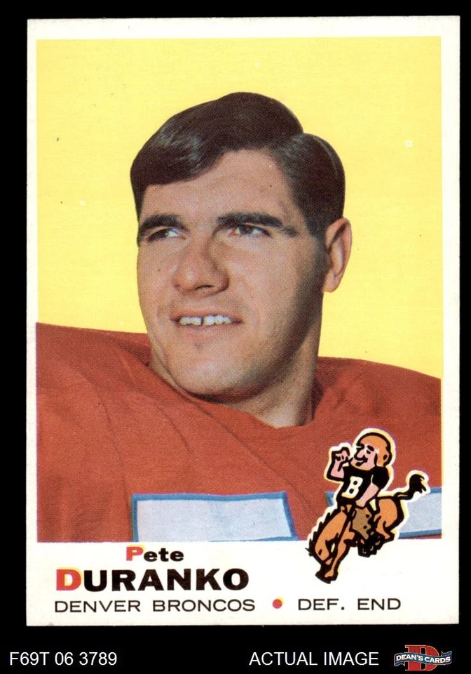 1969 Topps #182 Pete Duranko Broncos Notre Dame 7 - NM - Image 1 of 1