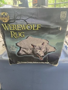 Spirit Halloween Decoration Scary Werewolf Rug Growls Rare Nos See Description - Picture 1 of 5