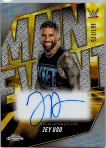 2025 Topps Chrome WWE - Main Event Autographs Jey Uso #MEA-JEY Refractor /175 - Picture 1 of 2