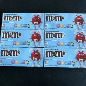 M&M's Cioccolato al Latte Confezione da 3,10 once, Caramelle Pasquali, 6 confezioni. Colori pastello. - Foto 1 di 2
