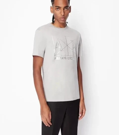 CAMISETA ARMANI EXCHANGE REGULAR FIT ALGODÓN NUEVA CON ETIQUETAS Gris Para Hombre Talla XL Foto 1 de 1