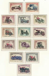 Coches de motor Monaco Veteran 14v 1961 MNH SG#704-717 - Imagen 1 de 1