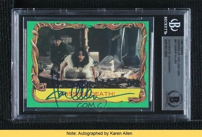 BAS 1981 Topps Raiders of the Lost Ark Hissing Death! BGS Authentic READ 08a7 - Image 1 of 3