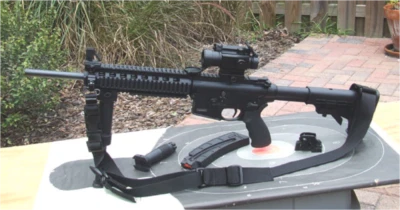 Smith & Wesson M&P 15-22 Double 2 Point Sling QD Mount Swivel Gun Rifle Hunt