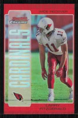 2005 Bowman Chrome Red Refractors #105 Larry Fitzgerald - Image 1 of 2