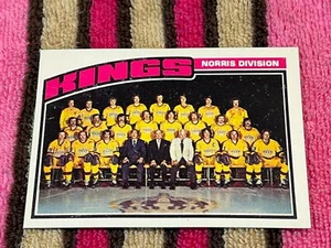 1976-77 O-PEE-CHEE #139 LOS ANGELES KINGS TEAM CHECKLIST UNMARKED NMMT CARD! - Photo 1 sur 2