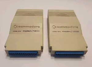 (2) Vintage Commodore 64 Modem 1200 Model 1670 - Picture 1 of 5