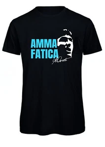 Tshirt NAPOLI AMMA FATICÀ Antonio Conte tshirt Calcio  maglia frasi Divertenti - Imagen 1 de 1