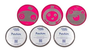 School-Mood accesorios para mochilas 6er Patchy-Set Pink Monsters - Imagen 1 de 3