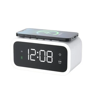 Multifunctional Night Light Alarm Clock with Wireless Charging - Picture 1 of 8
