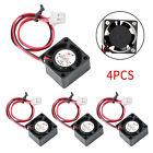 4X Brushless Dc Cooling Blower Fan 12V 0.05A 2010 20X20x10mm Sleeve 2 Pin Wire