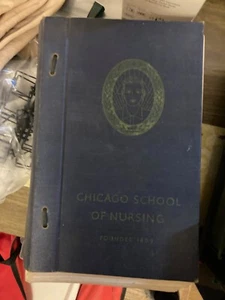 Ca. 1950s Chicago School of Nursing Thick Instruction Book - Funny! - Picture 1 of 5