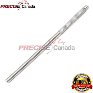 DENTAL MOUTH MIRROR HANDLE SIMPLE STEM 8MM HOLLOW FOR #4 OR 5 - Picture 1 of 3