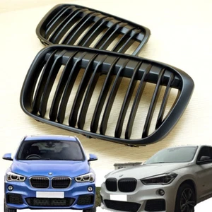 Parrilla delantera aspecto M en BMW X1 F49 F48 negro mate serie X 2016-2018 - Imagen 1 de 6