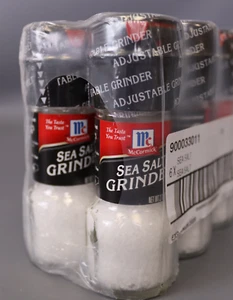 McCormick Sea Salt Grinder, 2.12 Oz Glass Bottles of Mediterranean(Pack of 6) - Picture 1 of 3